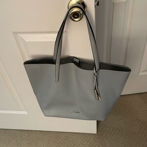 Calvin Klein tote bag blue/grey with silver lining